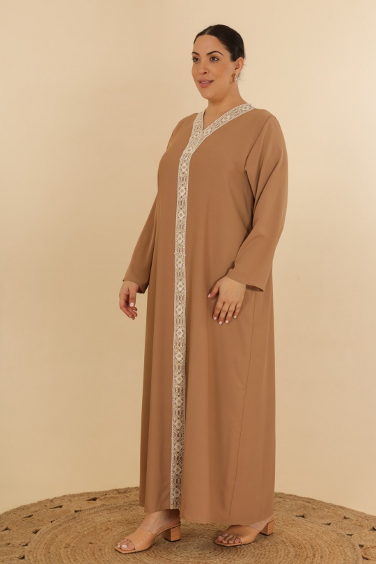 Abaya Femme Camel J JEANS AB186 Efashion Paris