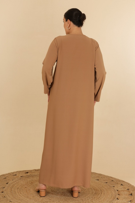 Abaya Femme Camel J JEANS AB186 Efashion Paris