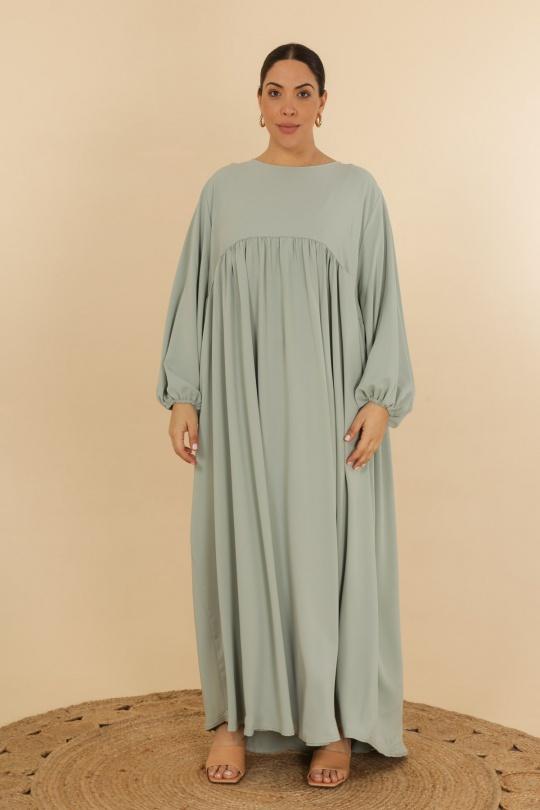 Abaya Femme Blanc J JEANS AB182 Efashion Paris
