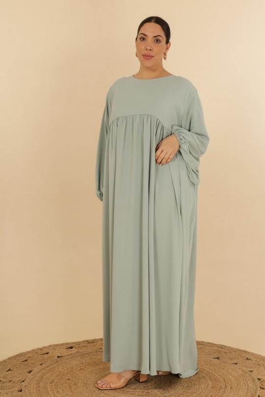 Abaya Femme Blanc J JEANS AB182 Efashion Paris