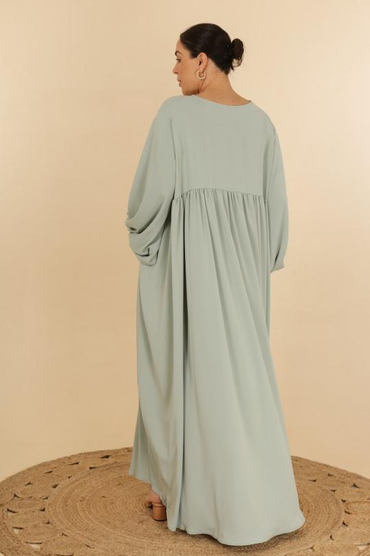 Abaya Femme Blanc J JEANS AB182 Efashion Paris