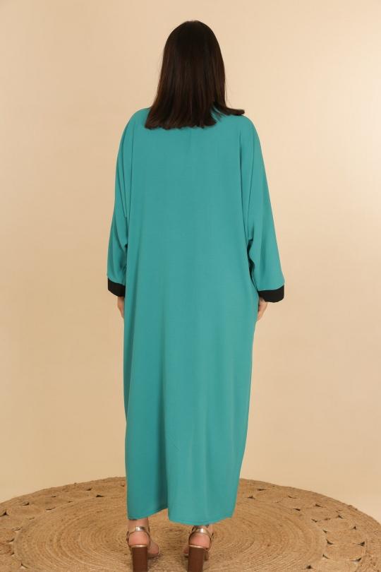 Abaya Femme Bleu J JEANS AB196 Efashion Paris