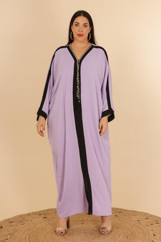 Abaya Femme Bleu J JEANS AB196 Efashion Paris