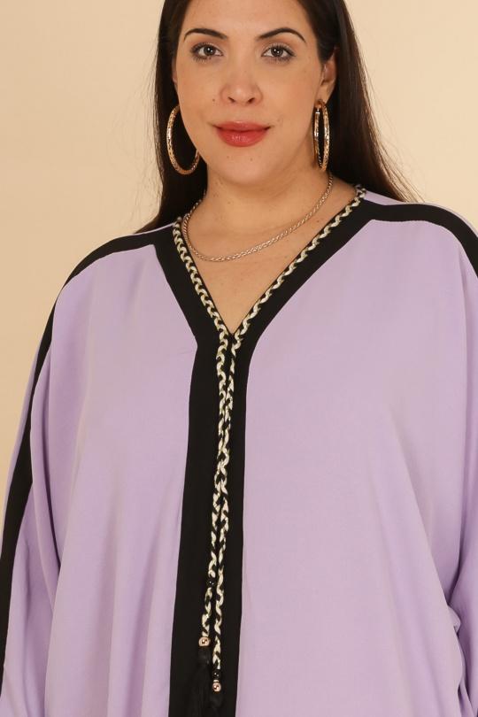 Abaya Femme Bleu J JEANS AB196 Efashion Paris