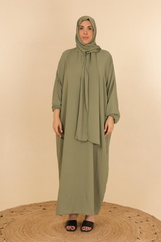 Abaya Femme Beige J JEANS AB197 Efashion Paris