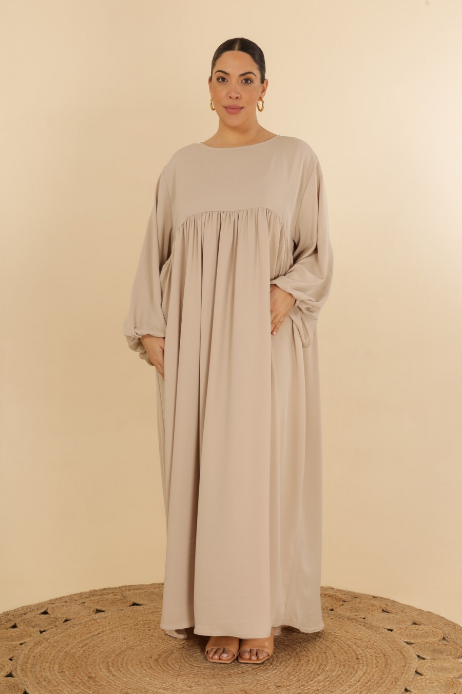 Abaya Femme Beige J JEANS AB193 #c Efashion Paris