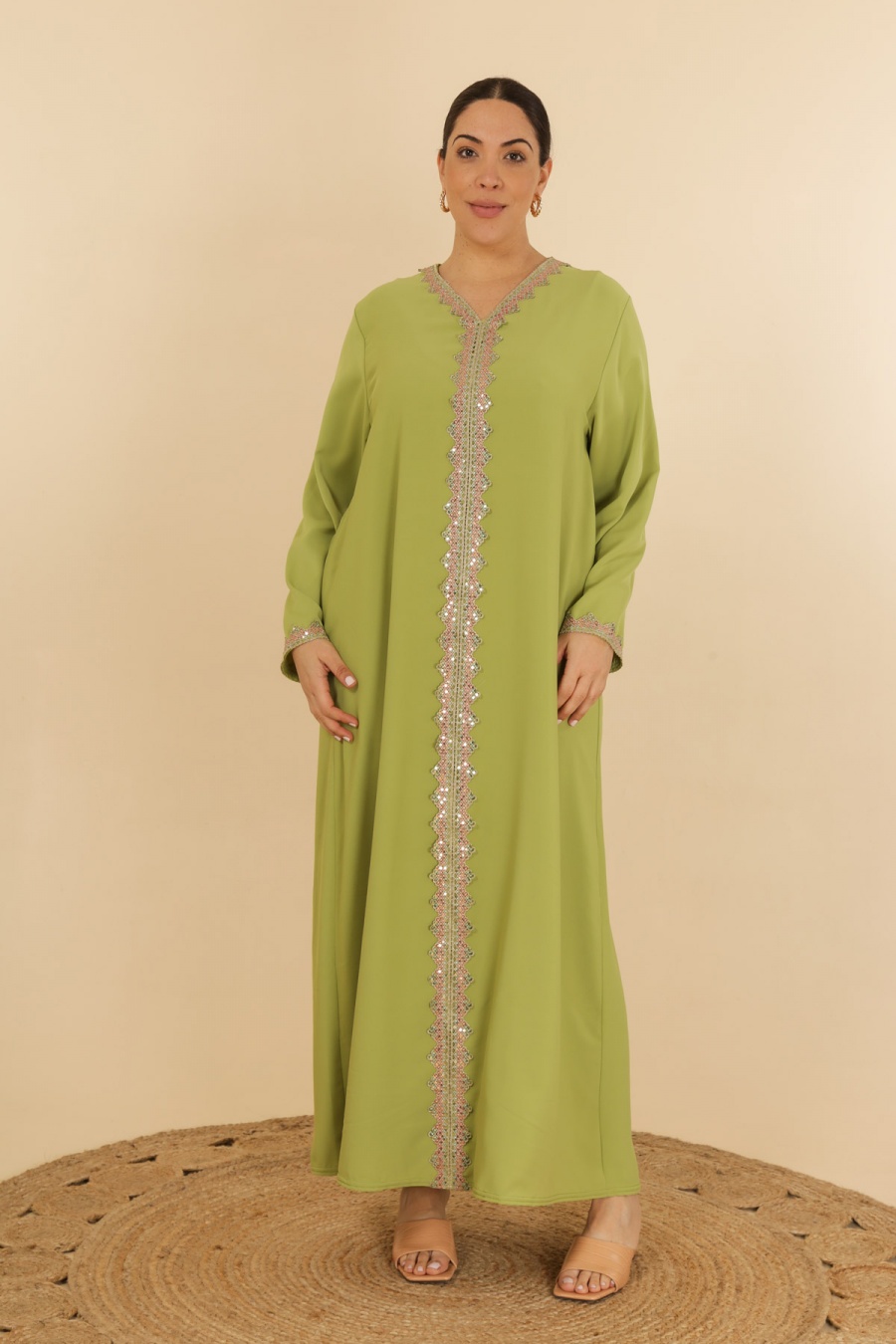 Abaya Femme Bleu jean J JEANS AB187 #c Efashion Paris