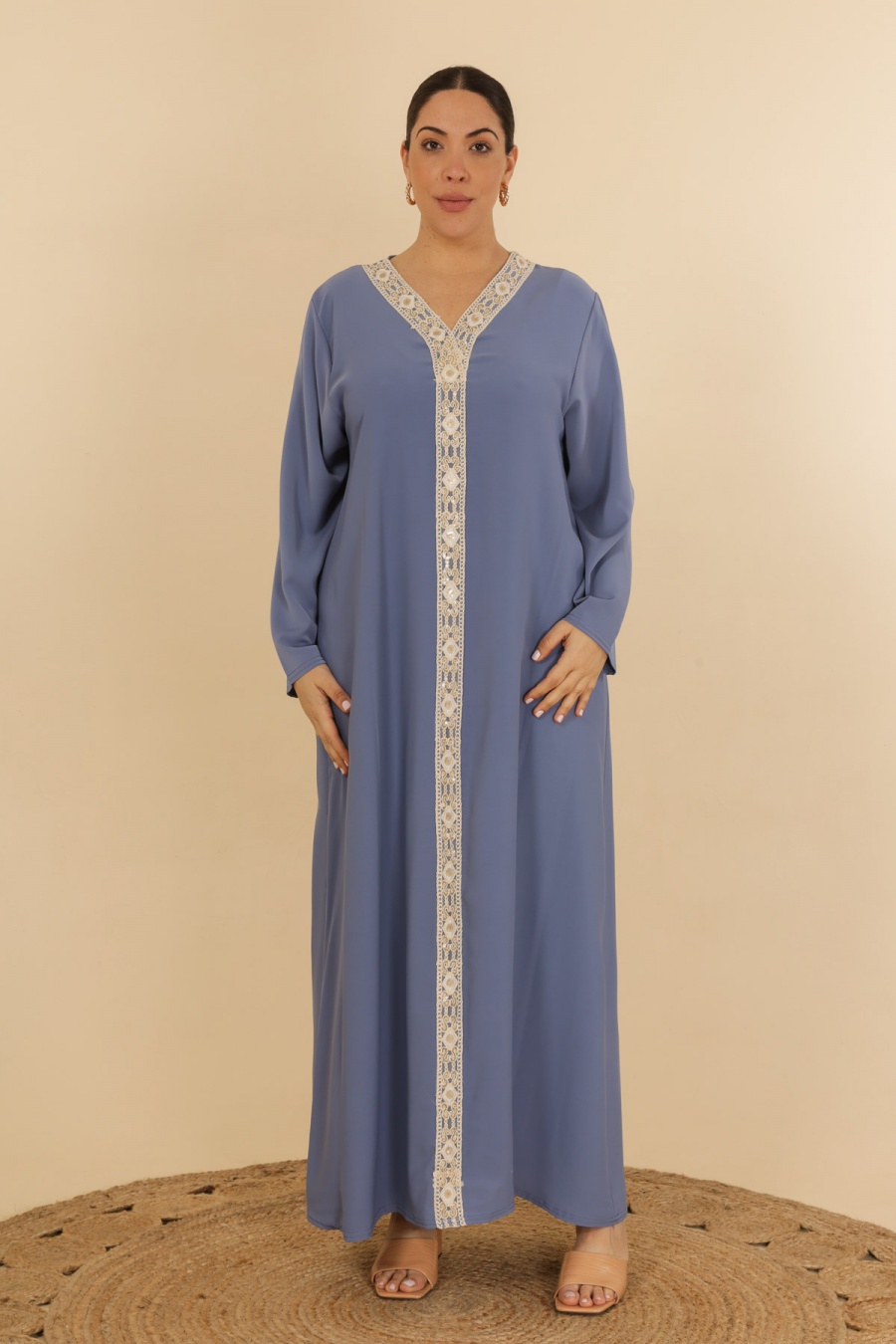 Abaya Femme Camel J JEANS AB186 #c Efashion Paris