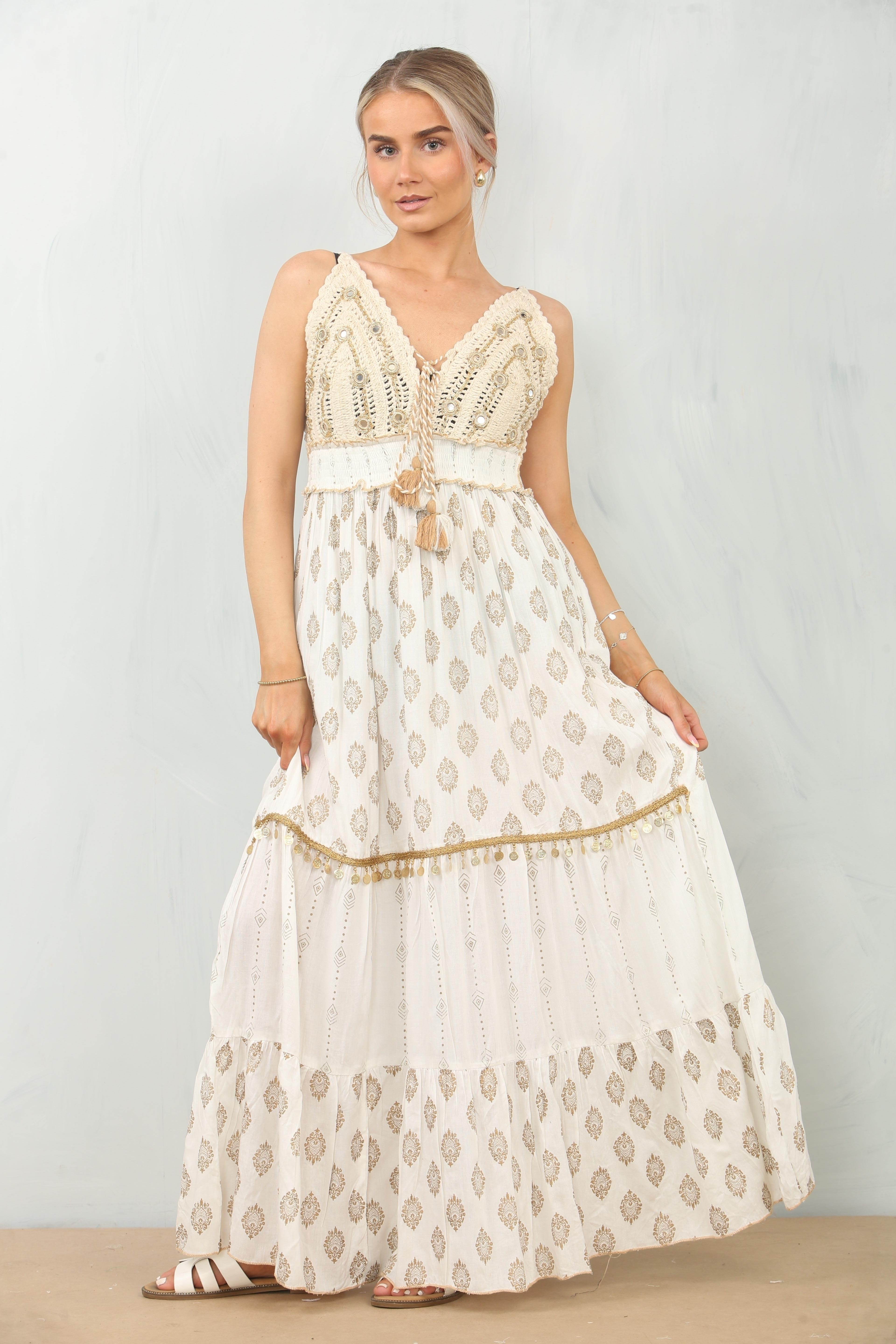 Robes longues Femme Couleurs mélangées SUMEL SK-25 #c Efashion Paris
