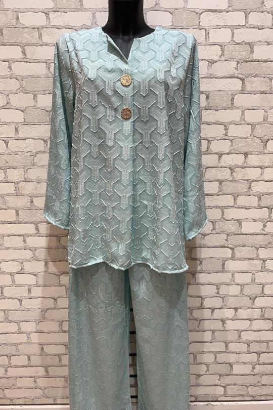 Ensembles Femme Vert clair MY STYLE 25310 Efashion Paris