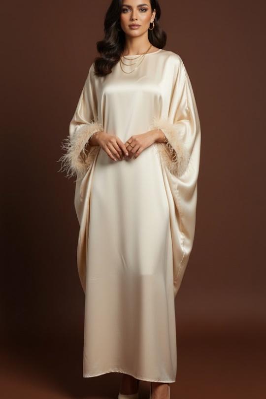 Robes longues Femme Beige MY STYLE 1128 Efashion Paris