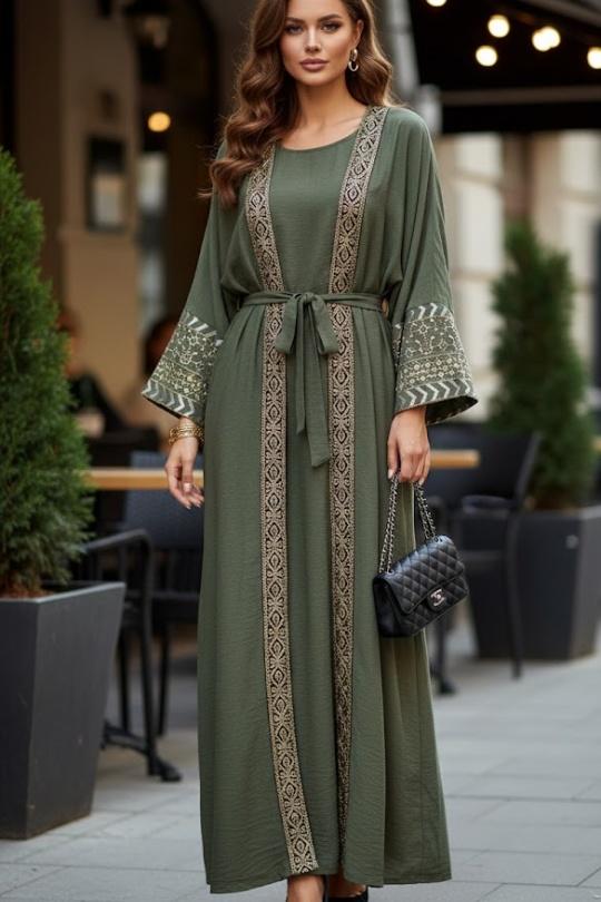 Abaya Femme Blanc MY STYLE 285 Efashion Paris