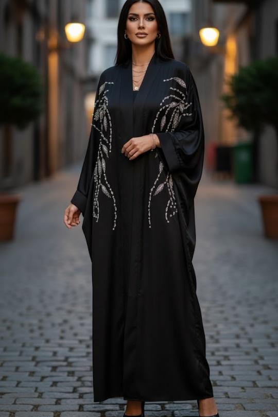 Abaya Femme Beige MY STYLE D3002 Efashion Paris