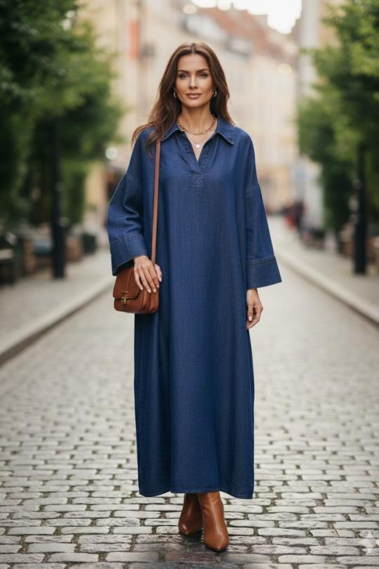 Robes longues Femme Marine MY STYLE 90212 Efashion Paris