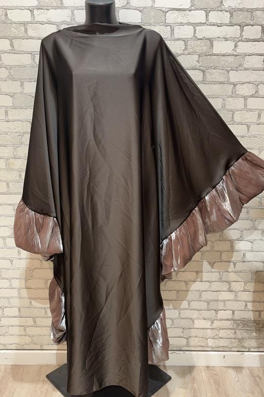 Abaya Femme Marron MY STYLE 10813 Efashion Paris