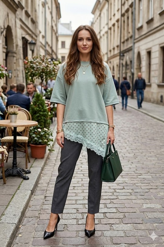 T-shirts Femme Bleu MY STYLE M60638 Efashion Paris