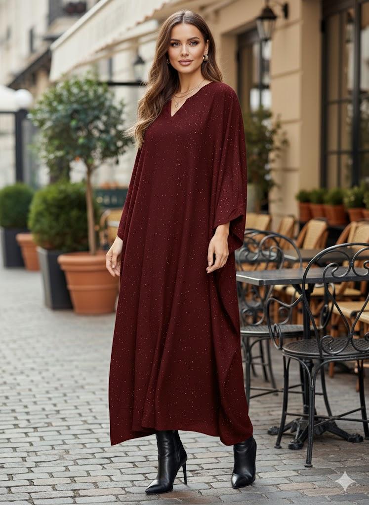 Abaya Femme Taupe MY STYLE 1766 #c Efashion Paris