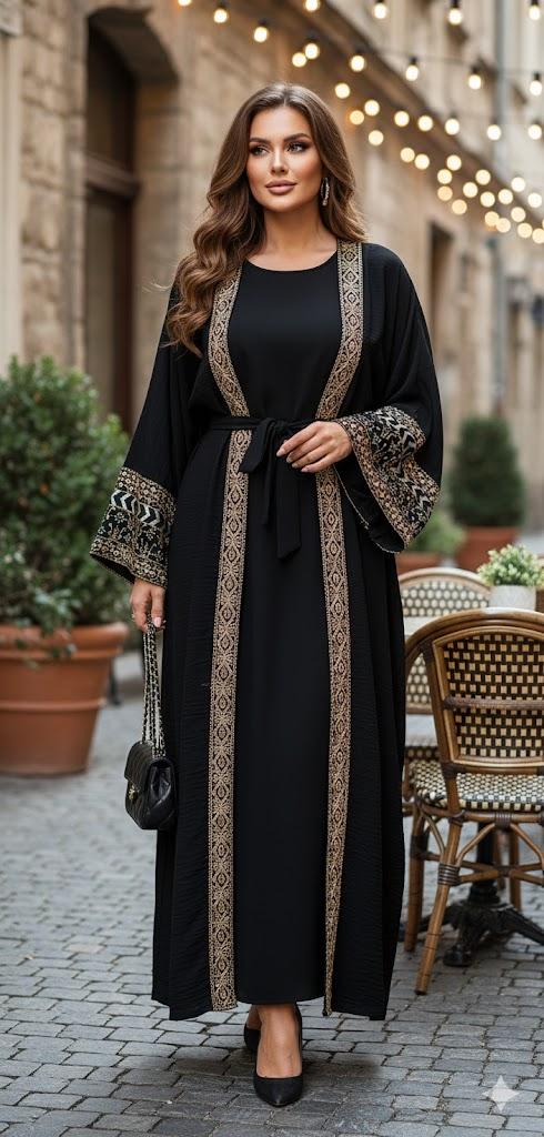 Abaya Femme Blanc MY STYLE 285 #c Efashion Paris