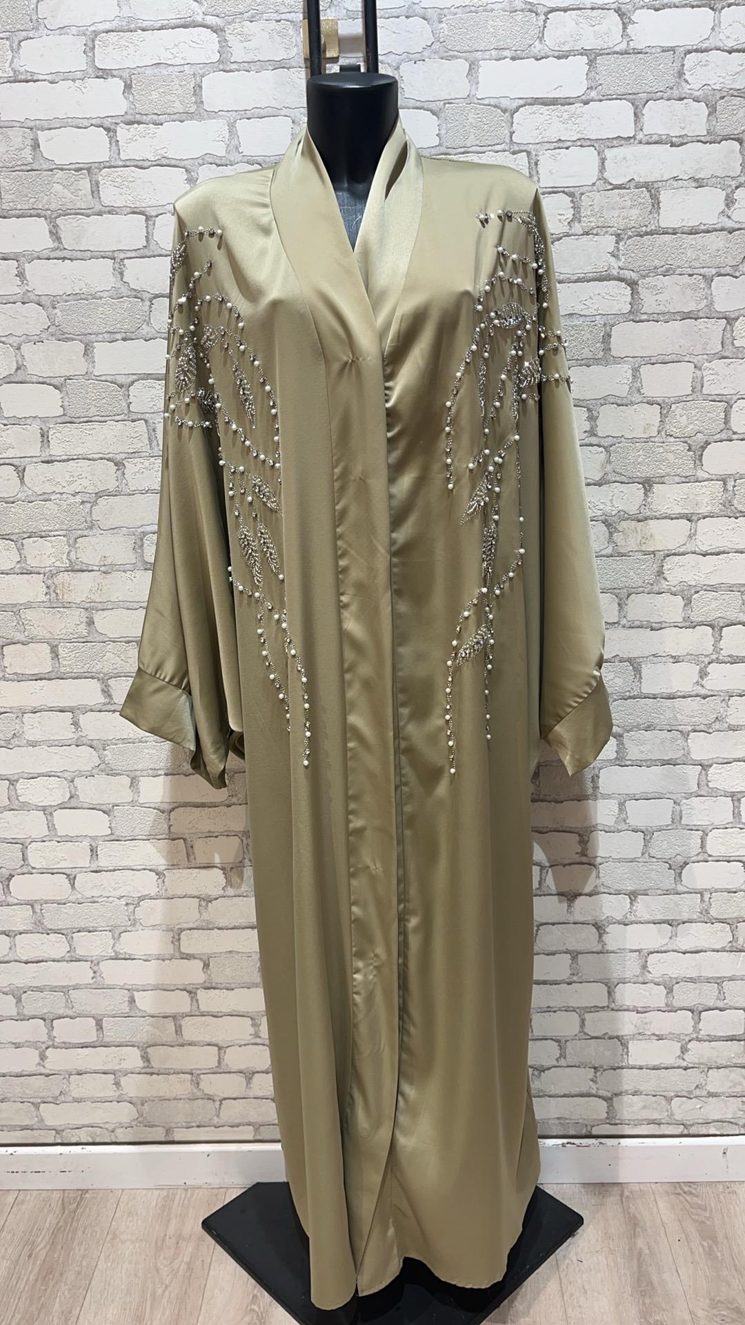 Abaya Femme Beige MY STYLE D3002 #c Efashion Paris