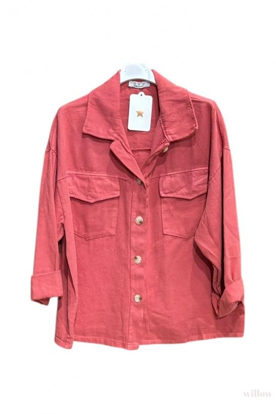 Vestes  Femme Cuivre WILLOW VESTE EN COTON UNIE MANCHES LONGUES Efashion Paris