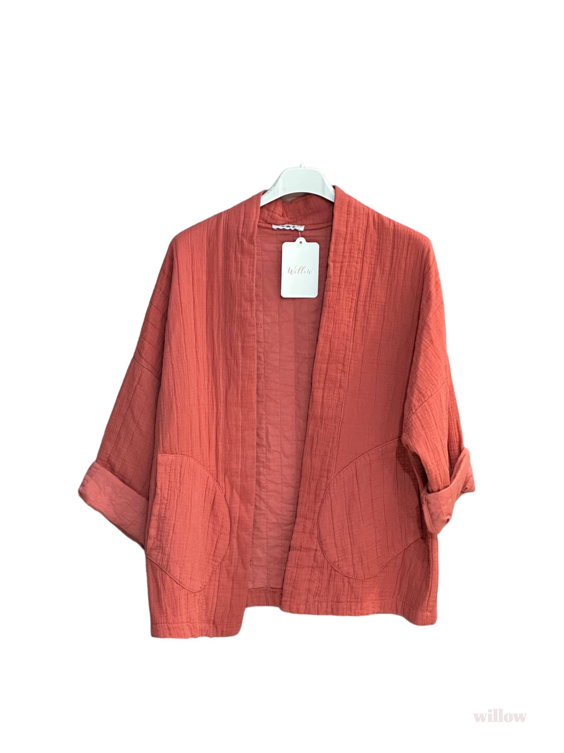Vestes  Femme Cuivre WILLOW VESTE KIMONO EN GAZE DE COTON #c Efashion Paris