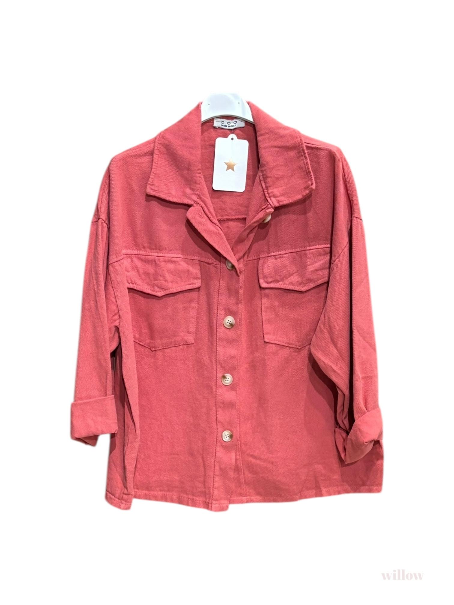 Vestes  Femme Cuivre WILLOW VESTE EN COTON UNIE MANCHES LONGUES #c Efashion Paris