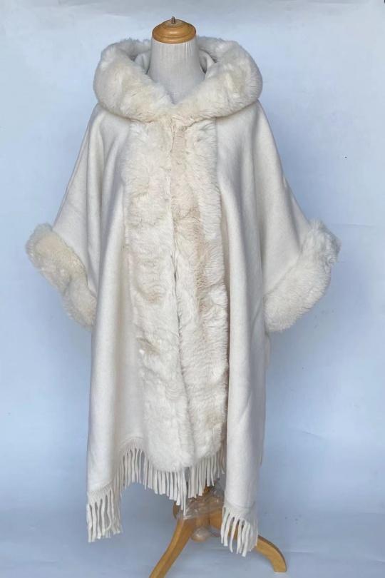 Capas y ponchos Mujer Beige Mac moda 2789 Efashion Paris