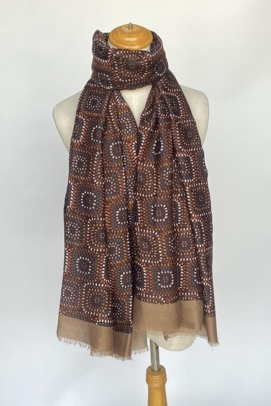 Écharpes Accessoires Taupe Mac moda 1445 Efashion Paris