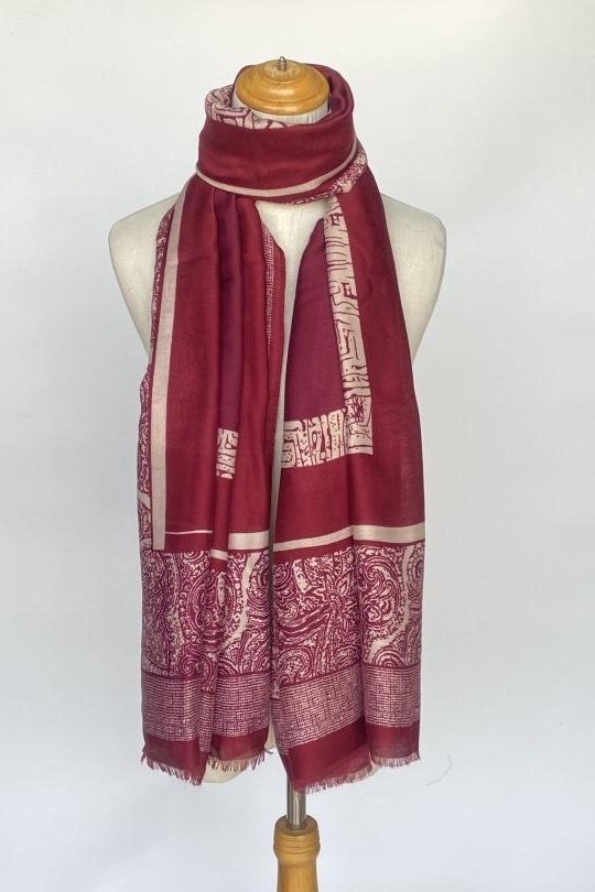 Bufandas Complementos Burgundy Mac moda 1443 Efashion Paris