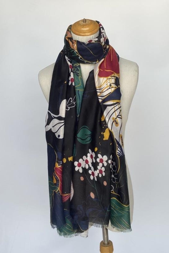 Foulards Accessories Black Mac moda 1449 Efashion Paris