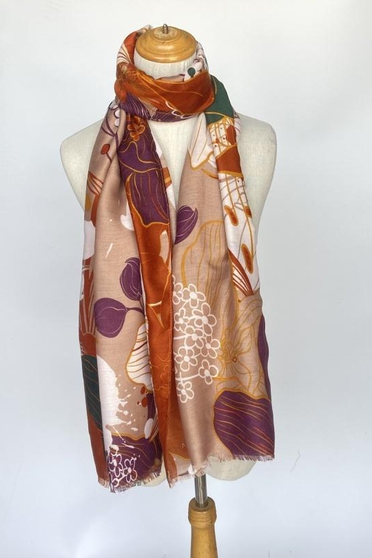 Foulards Accessoires Taupe Mac moda 1449 Efashion Paris