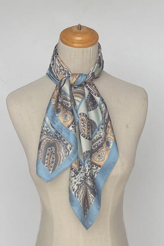 Foulards Accessories Light blue Mac moda 38328-5 Efashion Paris