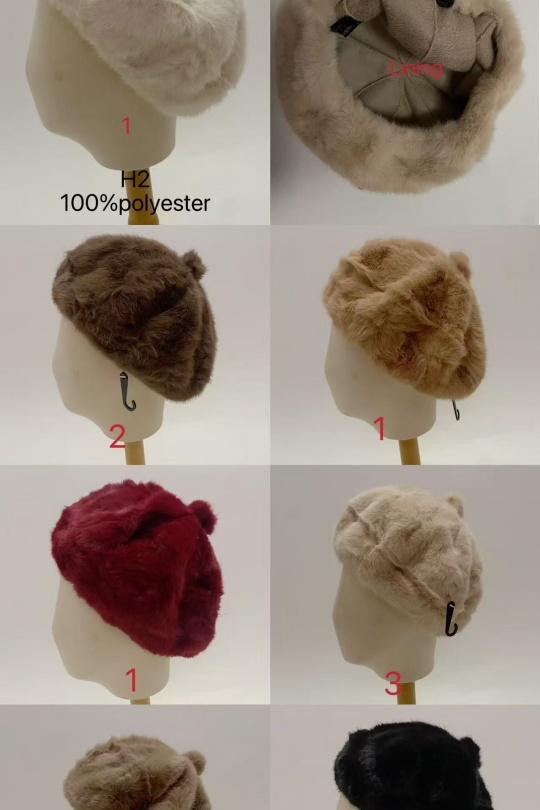 Bonnets Accessoires Couleurs mélangées Mac moda H2 Efashion Paris