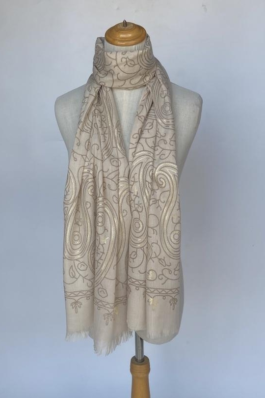 Écharpes Accessoires Ecru Mac moda 77441 Efashion Paris