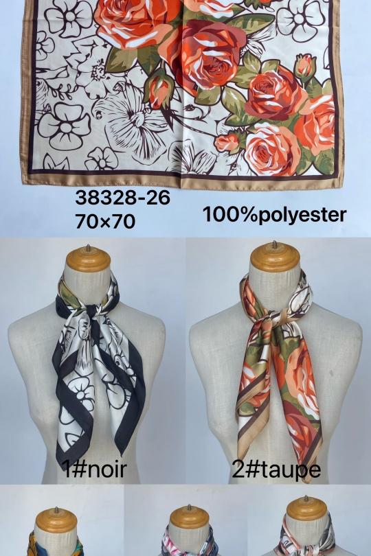 Foulards Accessoires Taupe Mac moda 38328-26 Efashion Paris