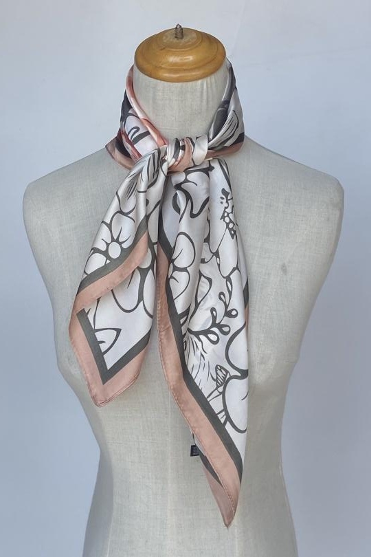 Foulards Accessoires Taupe Mac moda 38328-26 Efashion Paris