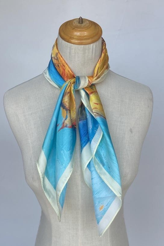 Foulards Accessoires Bleu Mac moda 38328-41 Efashion Paris