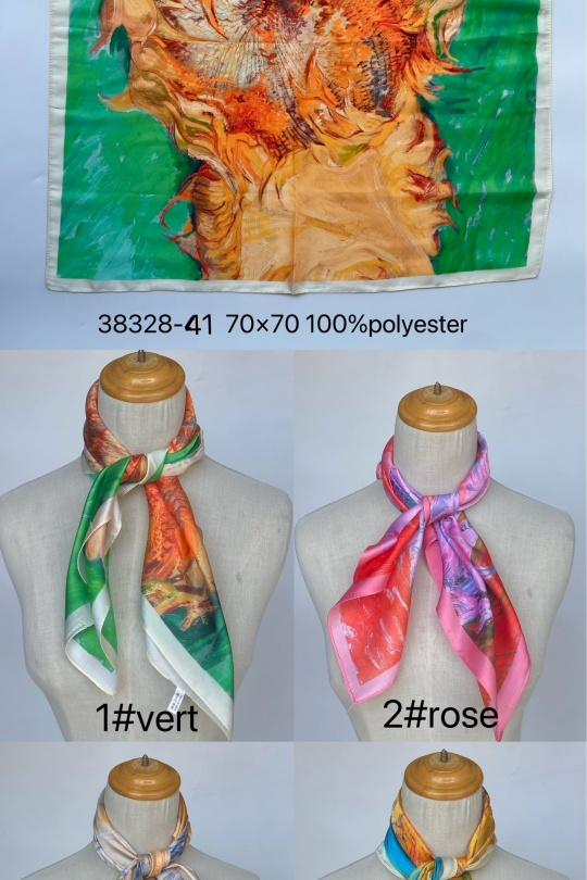 Foulards Accessoires Bleu Mac moda 38328-41 Efashion Paris