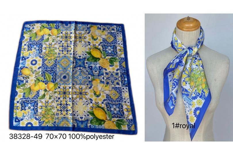Foulards Accessoires Bleu royal Mac moda 38328-49 Efashion Paris