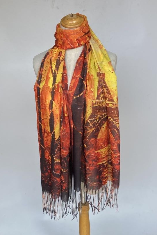 Écharpes Accessoires Orange Mac moda 24198-5 Efashion Paris