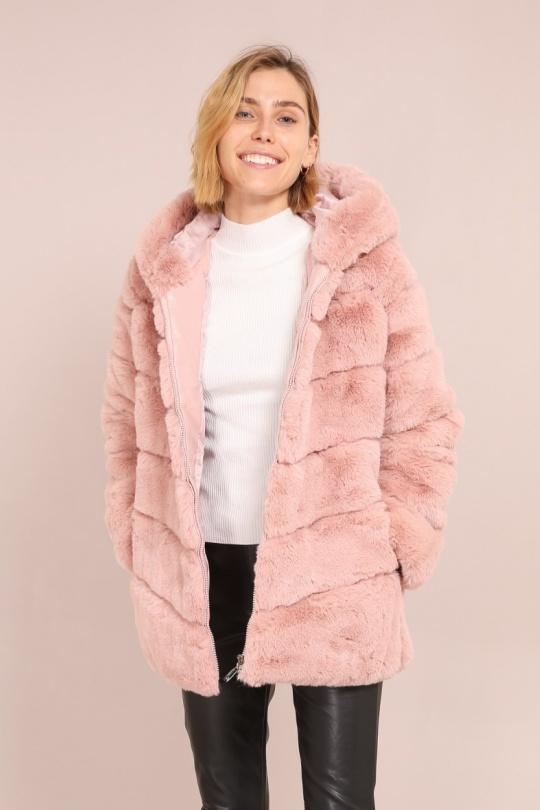 Manteaux Femme Vieux rose M&P ACCESSOIRES MT0280 Efashion Paris