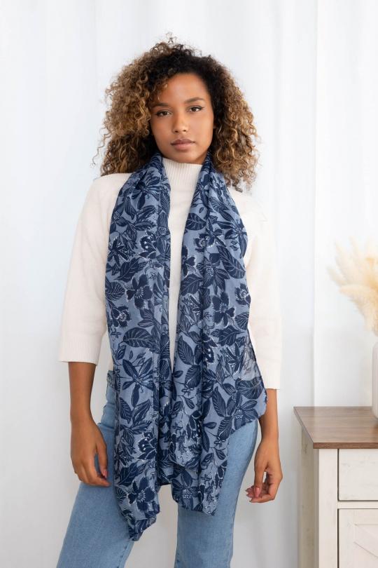 Foulards Accessoires Bleu M&P ACCESSOIRES C246 Efashion Paris