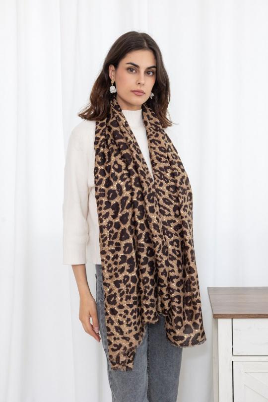 Fulares Complementos Taupe M&P ACCESSOIRES C252 Efashion Paris