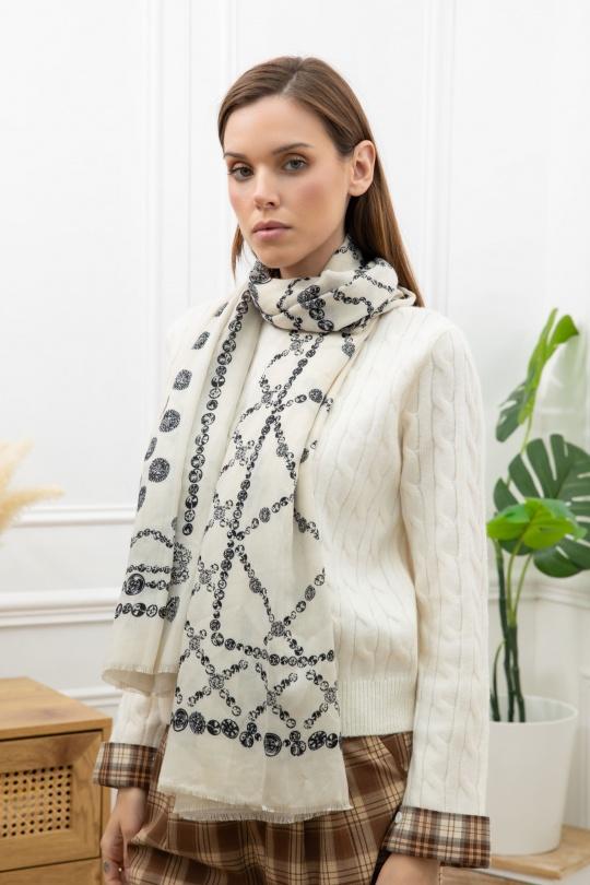 Foulard Accessori Beige M&P ACCESSOIRES C258 Efashion Paris