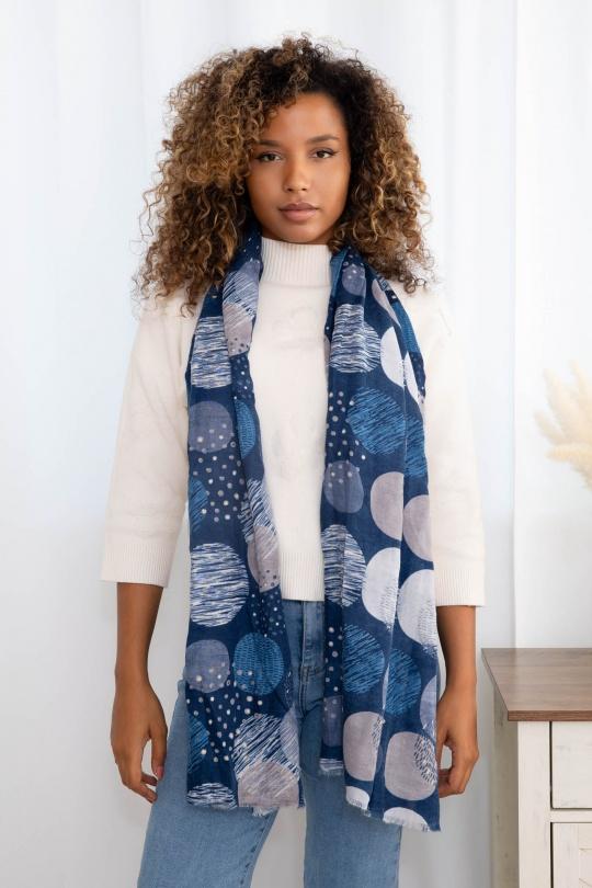 Foulard Accessori Blue M&P ACCESSOIRES C255 Efashion Paris