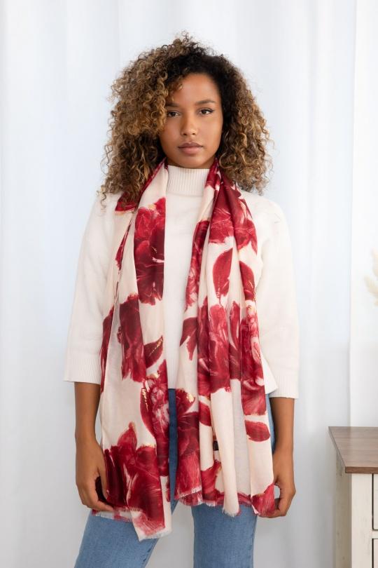 Foulards Accessoires Rouge M&P ACCESSOIRES C262 Efashion Paris