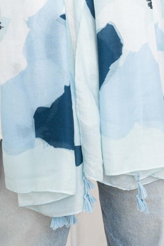 Foulards Accessoires Bleu M&P ACCESSOIRES AZ33 Efashion Paris