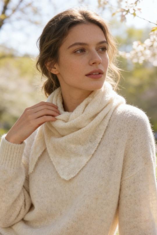 Écharpes Accessoires Taupe M&P ACCESSOIRES ZY1807 Efashion Paris