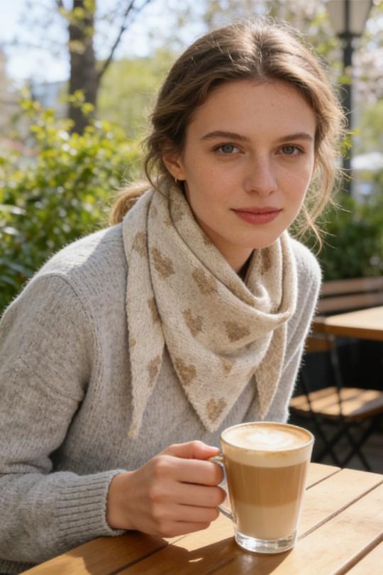 Écharpes Accessoires Beige M&P ACCESSOIRES ZY1209 Efashion Paris