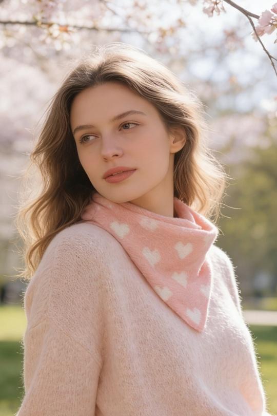 Écharpes Accessoires Beige M&P ACCESSOIRES ZY1209 Efashion Paris